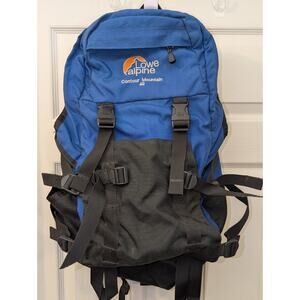 Vintage Lowe Alpine Contour Mountain 40 Blue Backpack Daypack Hiking Outdoors